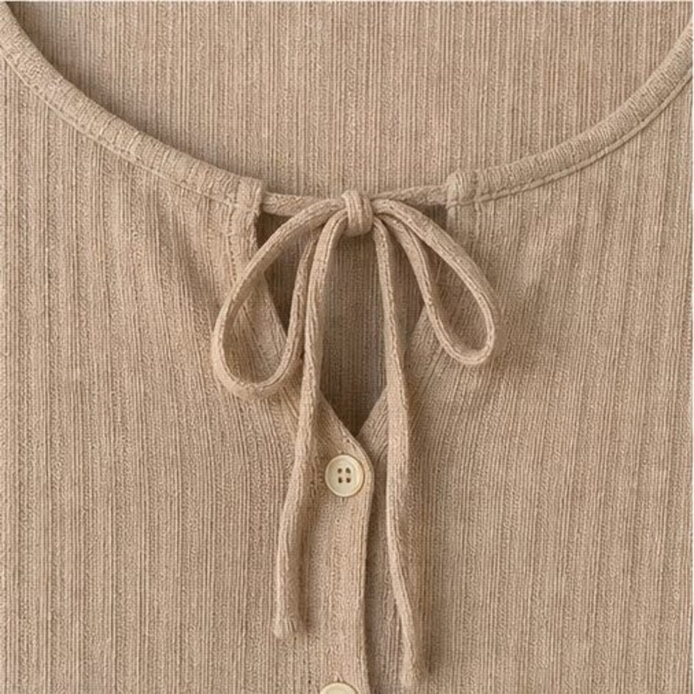 Sand Button Blouse - Picture 4 of 6